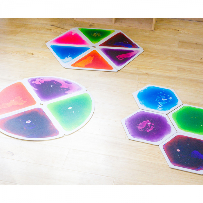 Set de 4 plăci senzoriale cu gel - hexagon [3]