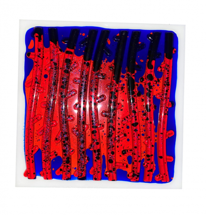 Set de 4 plăci senzoriale cu lichid texturat - 30 cm [9]