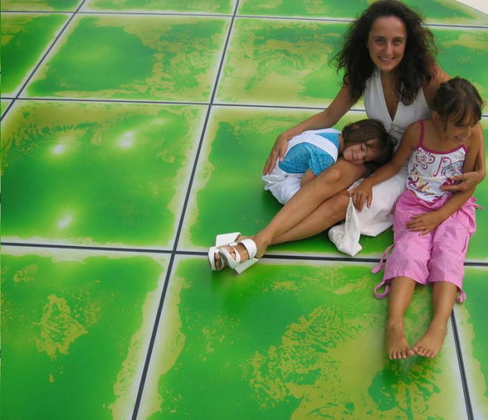 Set de 6 plăci senzoriale cu gel – verde cu galben [2]