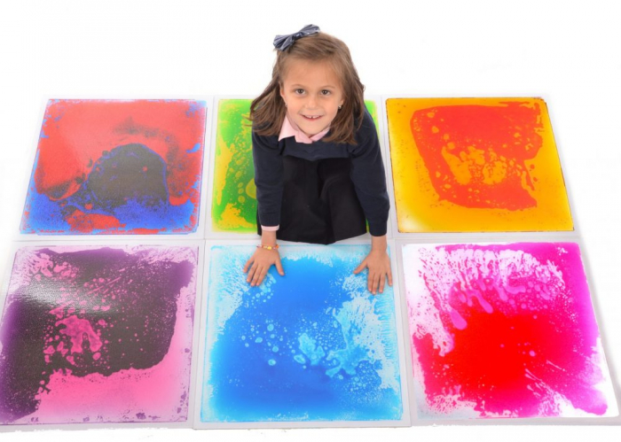 Set de 6 plăci senzoriale cu gel – portocaliu [2]
