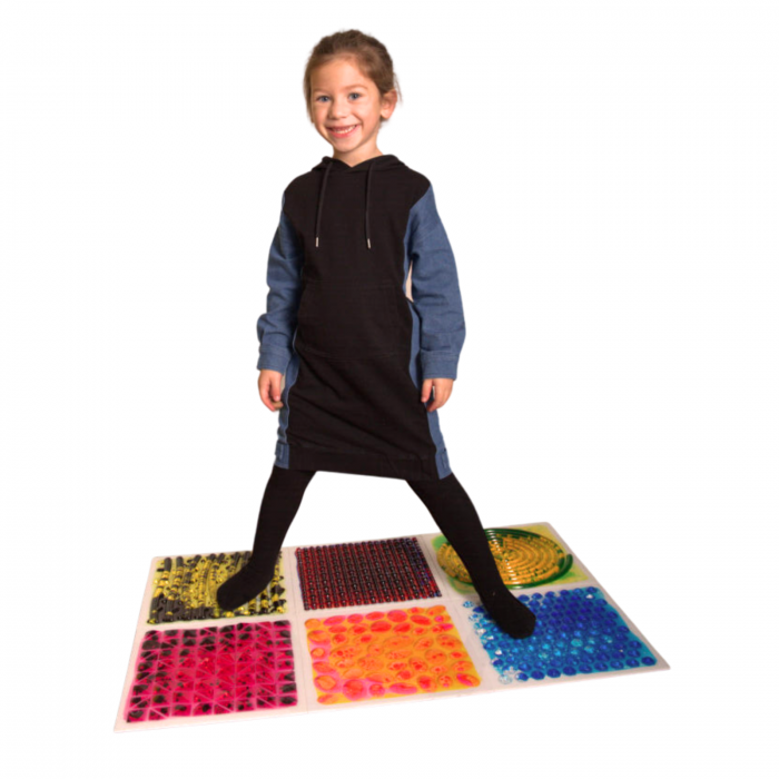 Set de 6 plăci senzoriale cu lichid texturat - 30 cm [3]