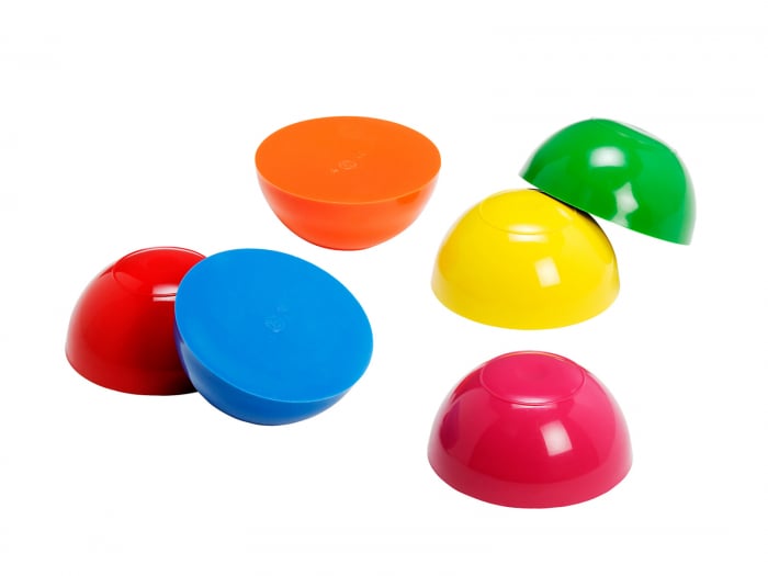 Set de 6 semisfere proprioceptive gonflabile Junior Stones în 6 culori [1]