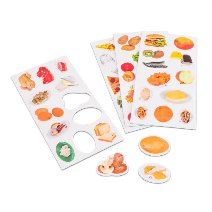 Set magnetic Piramida alimentară cu 50 de imagini și carte de lucru [4]