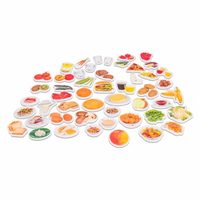 Set magnetic Piramida alimentară cu 50 de imagini și carte de lucru [5]