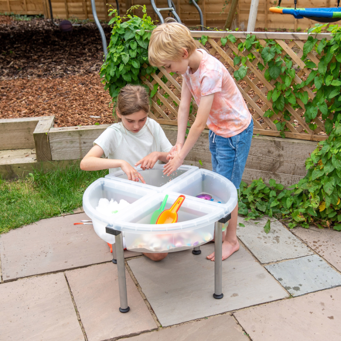 Tavă Educațională pentru Explorare și Sortare – 4 Compartimente Transparente [4]