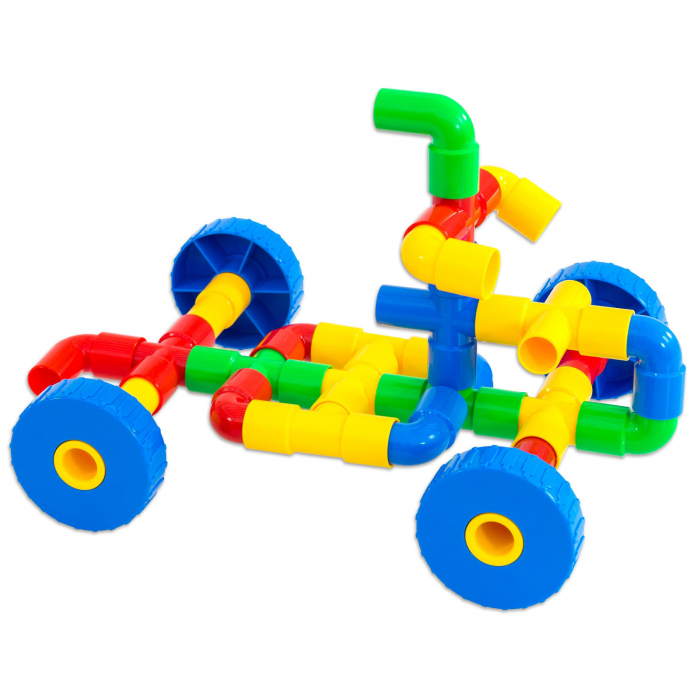 Vehicule realizate din tuburi de conectare, set de 64 de elemente [4]