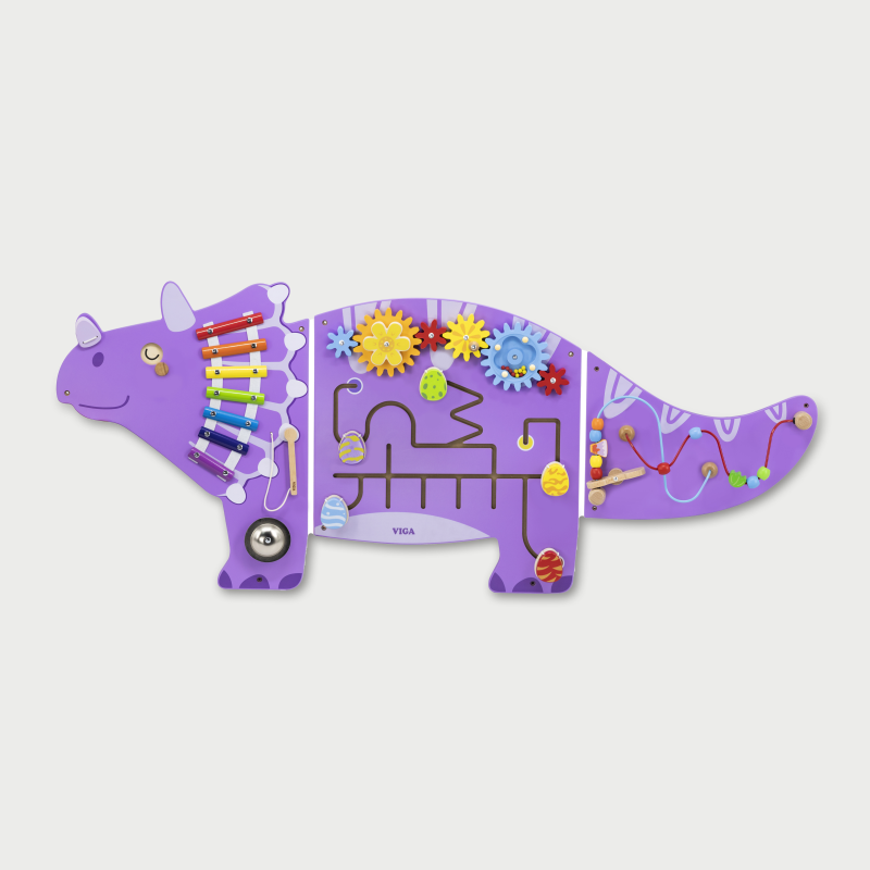 Spații de joacă - Panou de motricitate fină dinozaur