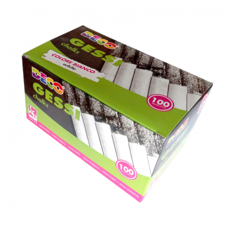 Instrumente de scris - Set de 100 crete albe rotunde