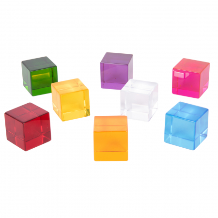 Echipamente camere senzoriale - Set de 8 cuburi de percepție senzorială