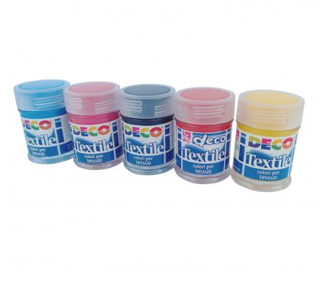 Set de 10 flacoane cu vopsea pentru material textil [2]