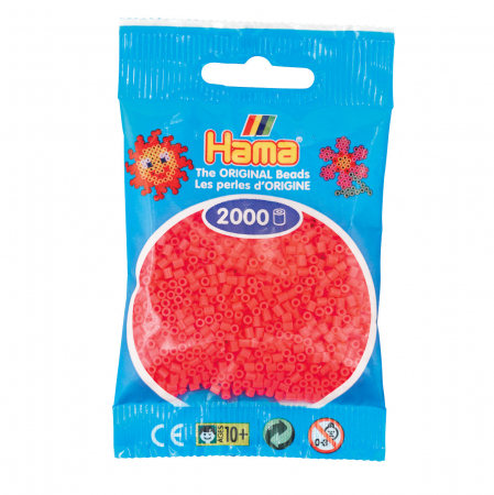 Mărgele HAMA MINI - 2000 mărgele Hama MINI în punguliță - cireșiu