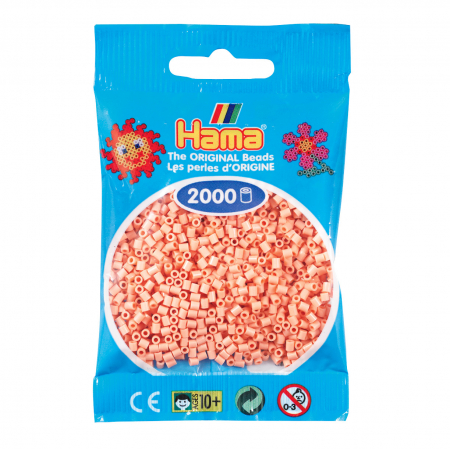 Mărgele HAMA MINI - 2000 mărgele Hama MINI în punguliță - culoarea pielii
