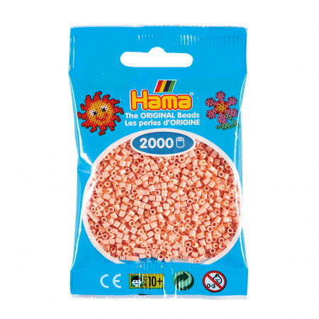Mărgele HAMA MINI - 2000 mărgele Hama MINI în punguliță - culoarea pielii deschis