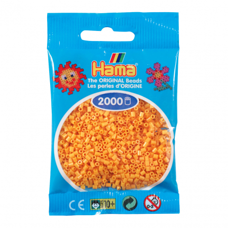 Mărgele HAMA MINI - 2000 mărgele Hama MINI în punguliță - maro teddy