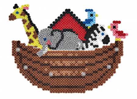 Mărgele de călcat Hama Midi 5000 în cutie, Arca lui Noe [1]