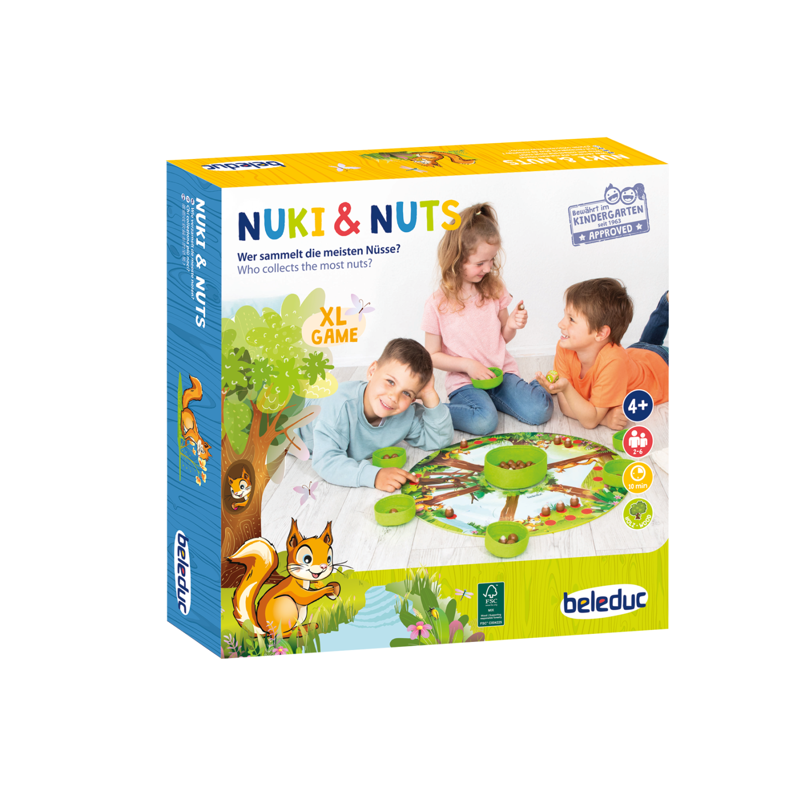 Spații de joacă - Joc de societate educativ pentru copii - Nuki și alunele