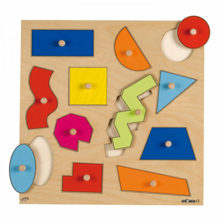 Produse - Puzzle cu mâner - forme geometrice