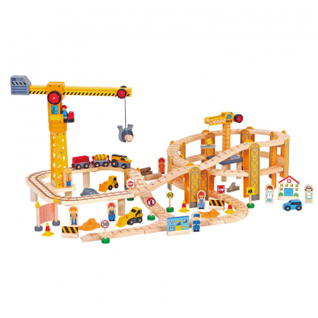 Produse - Set de construcții cu trenuri și două macarale