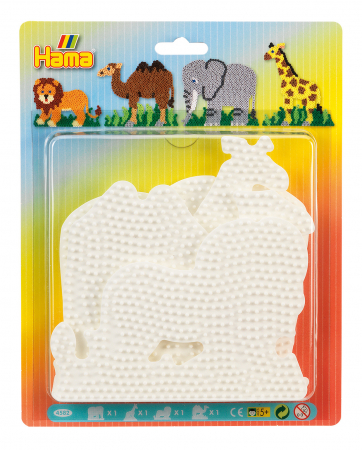 Set de 4 planșete midi mari în blister, animale africane