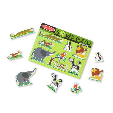 Puzzle cu sunete - animale de la zoo [2]