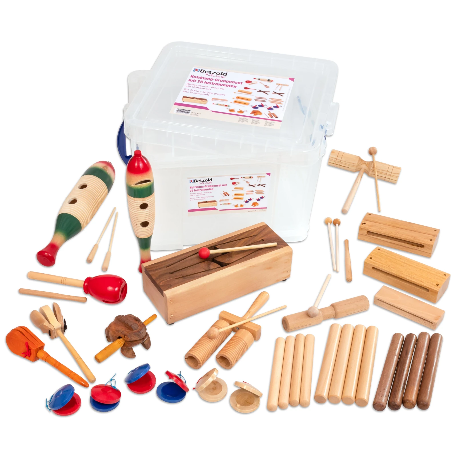 Instrumente muzicale - Sunete din lemn - set de 25 instrumente