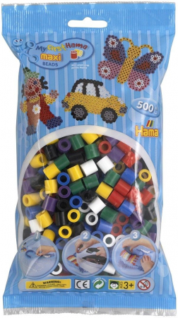 Margele HAMA MAXI - 500 margele HAMA MAXI Mixt00 in saculet