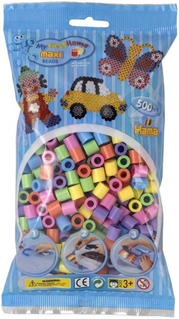Margele HAMA MAXI - 500 margele HAMA MAXI Mixt50 in saculet