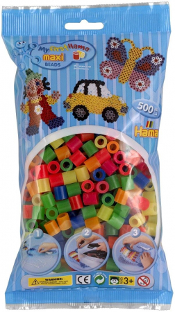 Margele HAMA MAXI - 500 margele HAMA MAXI Mixt51 in saculet
