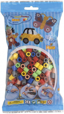 Margele HAMA MAXI - 500 margele HAMA MAXI Mixt69 in saculet