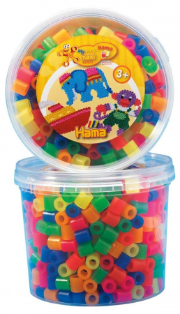 Margele HAMA MAXI - 600 margele HAMA MAXI Mixt51 in borcan plastic