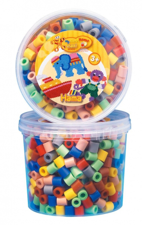 Margele HAMA MAXI - 600 margele HAMA MAXI Mixt69 in borcan plastic