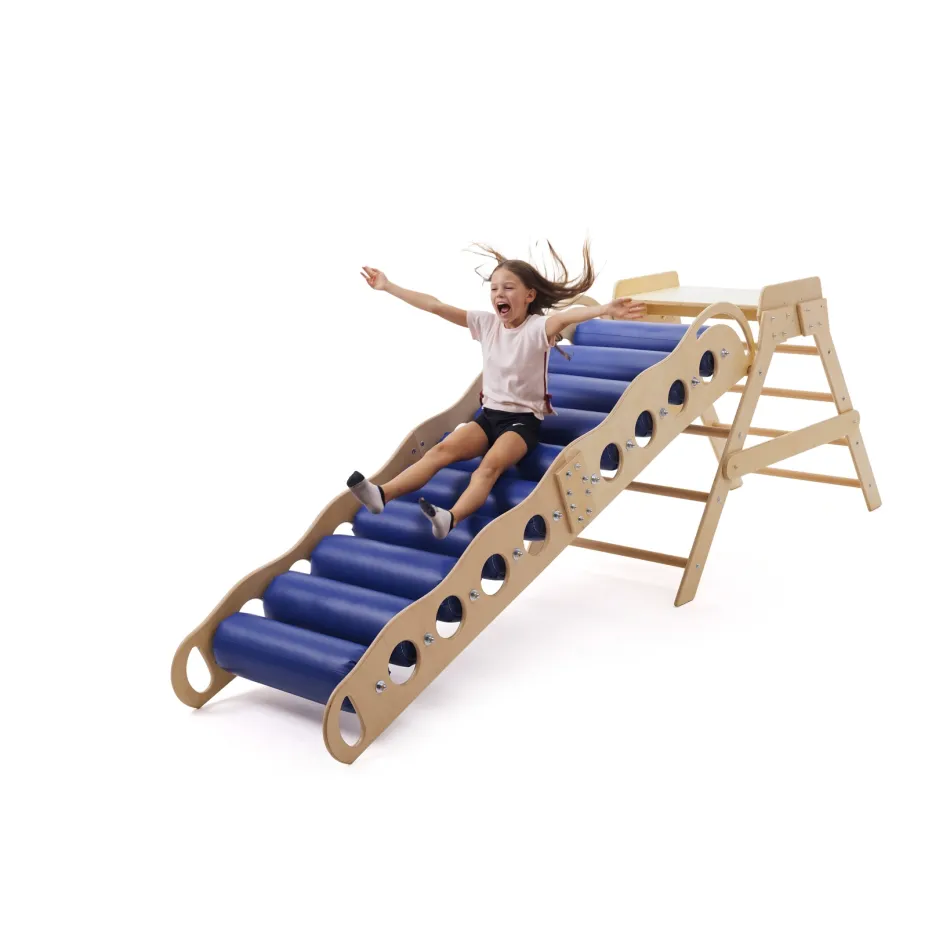 Terapie de integrare senzorială - Topogan senzorial terapeutic mare cu role