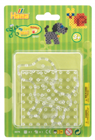 Margele HAMA MAXI - Set 2 planșete transparente Hama maxi 01 în bășică