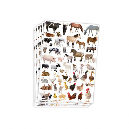 Hârtii - Autocolant animale domestice, 300 bucăți
