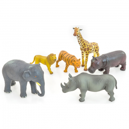 Figurine - Set de 6 animale sălbatice din Africa
