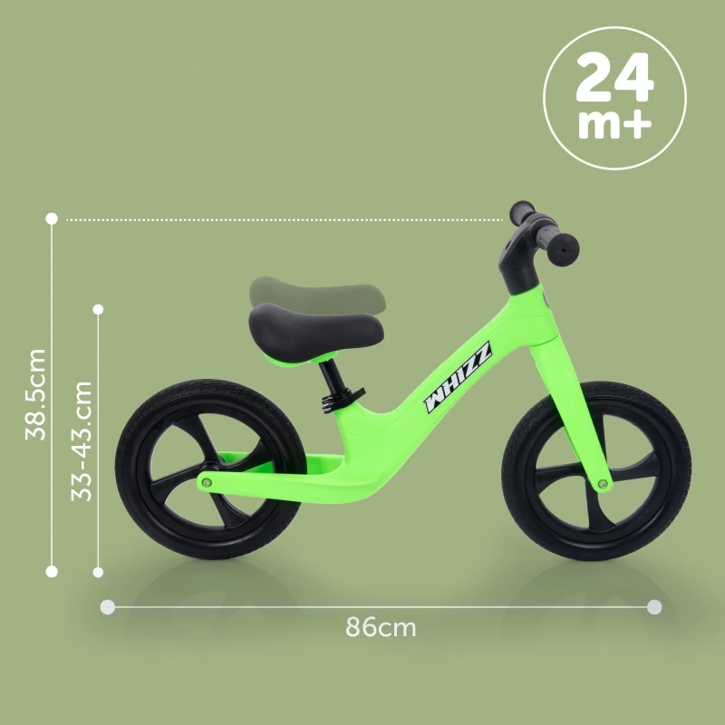 Bicicleta de echilibru fără pedale WHIZZ verde [6]
