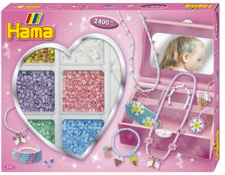 Bijuterii din mărgele Hama midi în cutie cadou