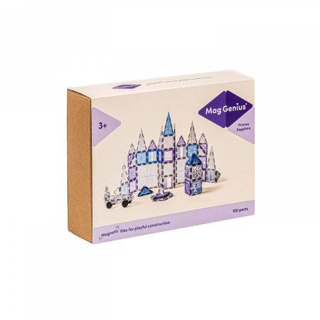 Magnetism - Blocuri magnetice Sapphire, set de 100 bucăți