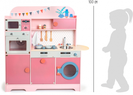Bucătărie pentru copii Gourmet roz [7]