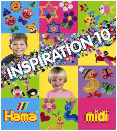 Mărgele MIDI în găleată - Ghid cu modele colorate HAMA MIDI, INSPIRATII 10