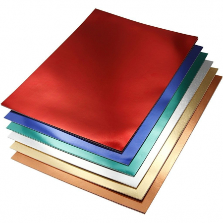 Hârtii - Set carton metalizat - 6 buc/set
