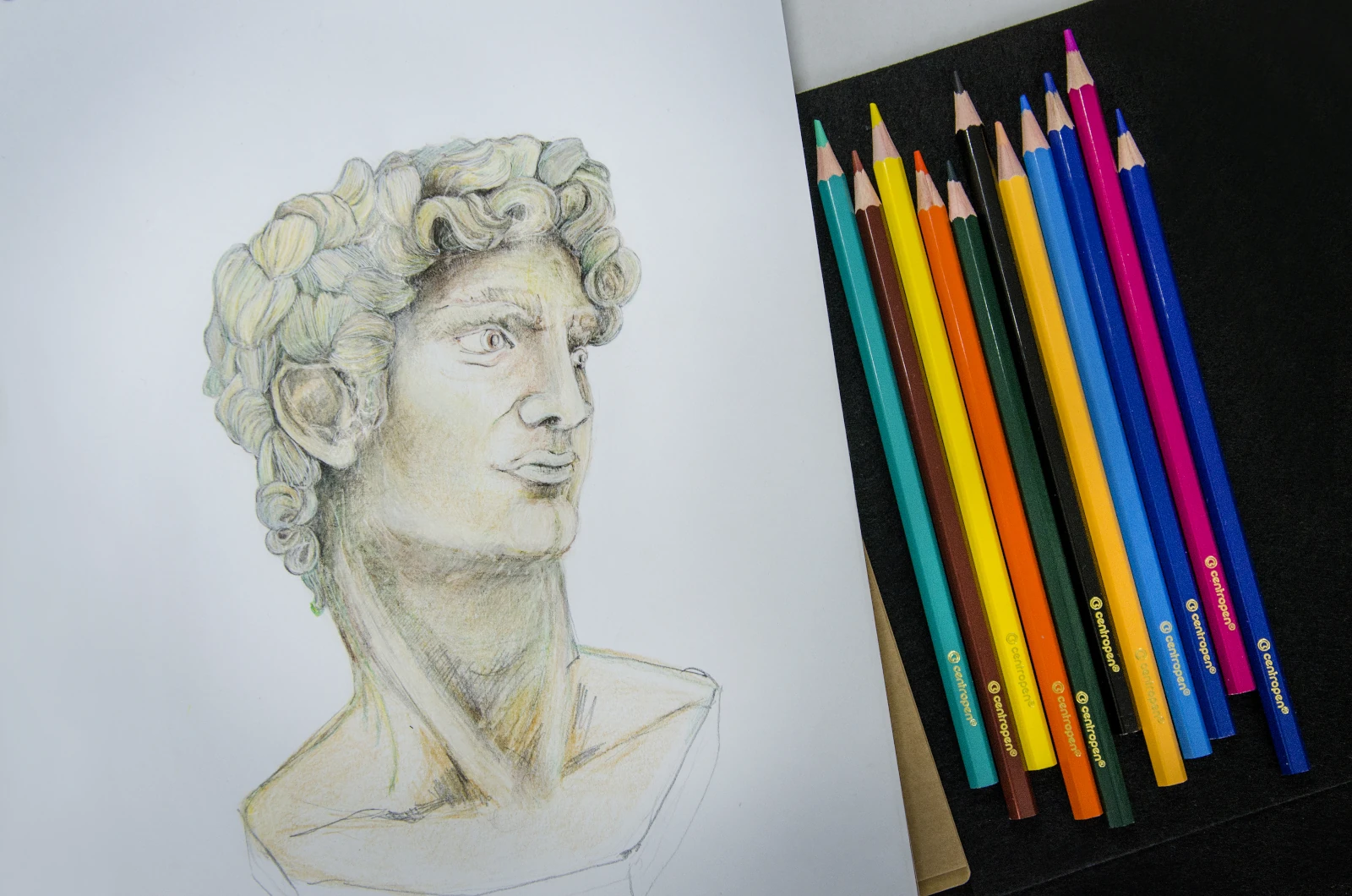 Set de 12 creioane colorate în cutie [3]