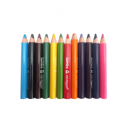 Creioane colorate Jumbo, formă triunghiulară, pachet de 12 bucăți [2]