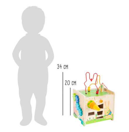 Cub de activități din lemn - Iepuraș [10]