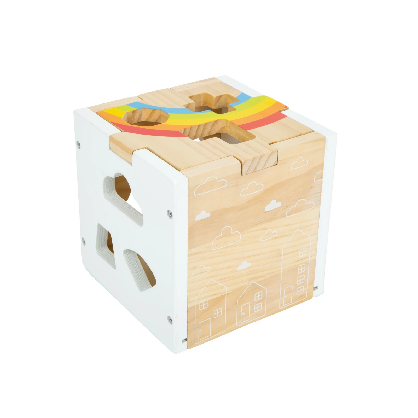 Cub de sortare forme din lemn – Curcubeu [2]