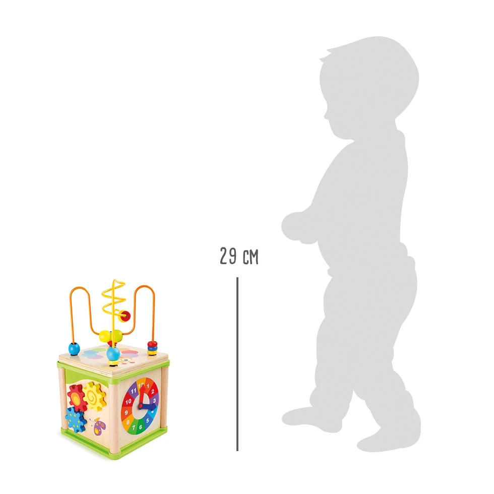 Cub educativ din lemn cu activități motrice - insecte [3]