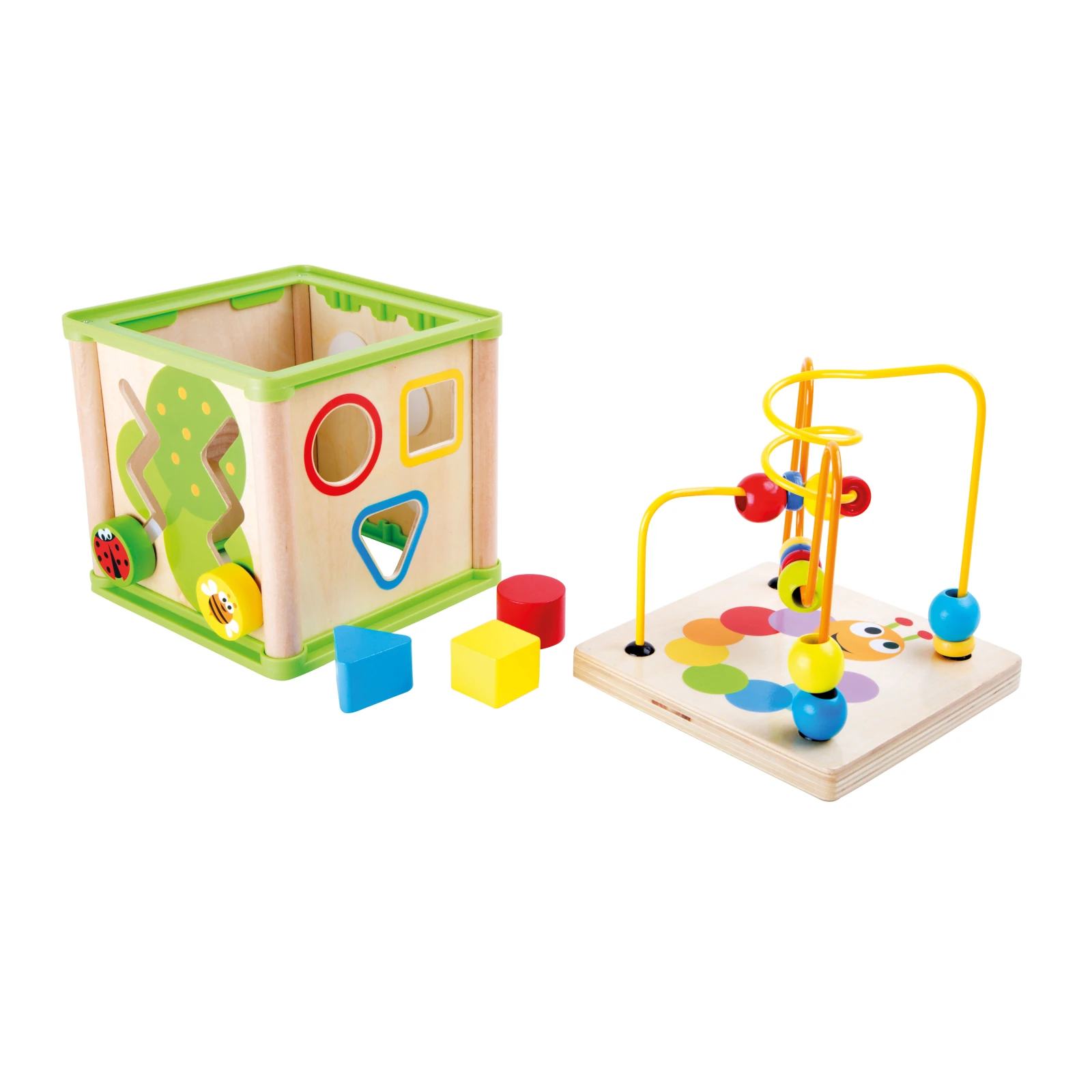 Cub educativ din lemn cu activități motrice - insecte [2]