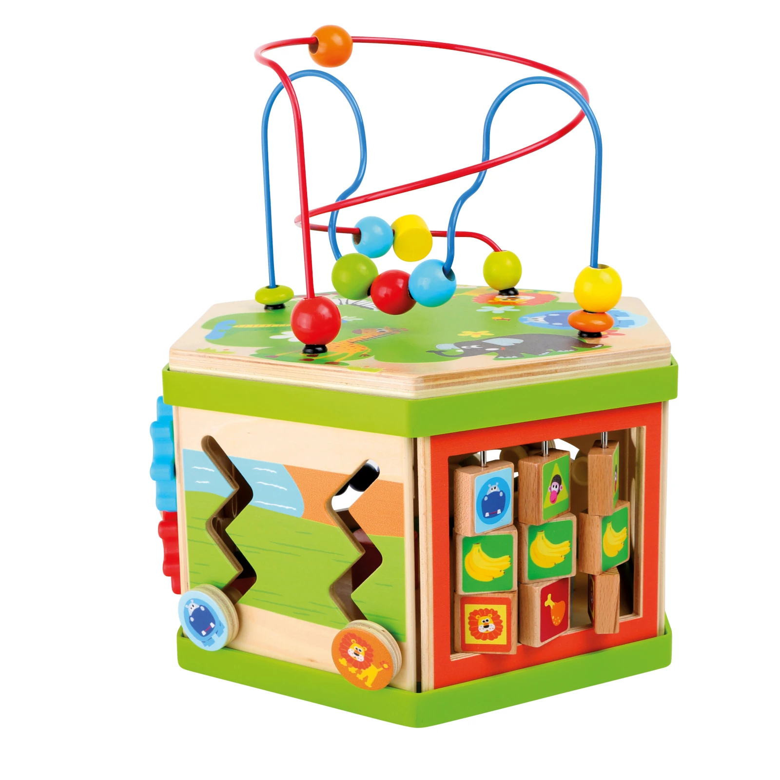 Cub educativ din lemn Safari [2]