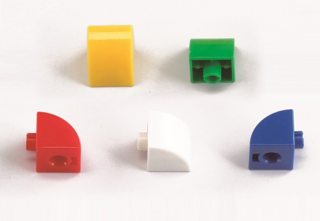 Cuburi de construcții interconectabile, Edx Education, set de 500 bucăți, multicolor [2]