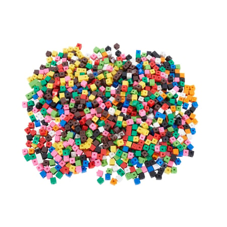 Creativitate si indemanare - Cuburi matematice interconectabile de 1 cm, set 1000 Piese